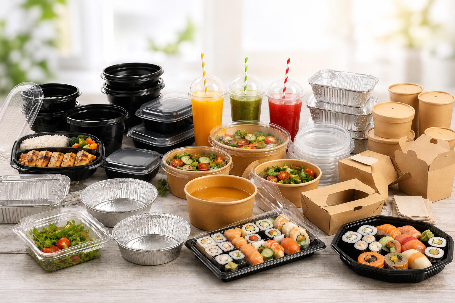 Vielfältige Take-Away- und Einwegverpackungen von Rehoca – Menüboxen, Becher, Schalen und Kraftverpackungen
